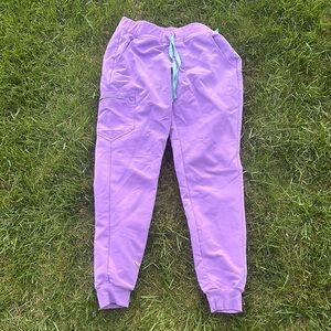 Figs Purple Jogger Sweatpants Relaxed Fit